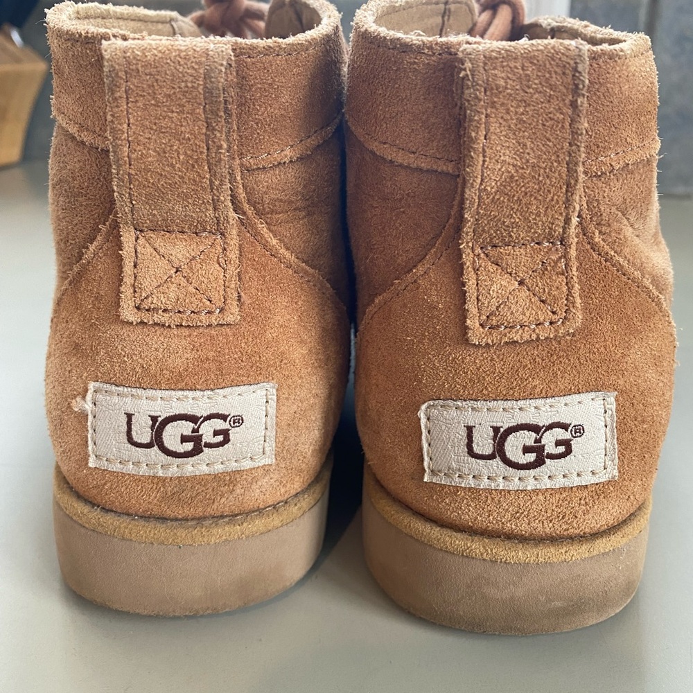 UGG Chestnut Suede Ankle Boots